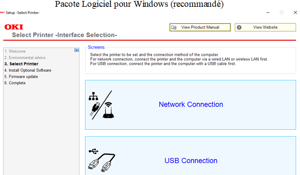 Logiciel pour Windows (recommandé)