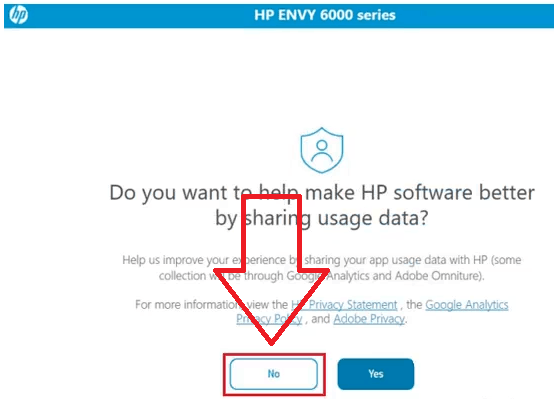 cliquez sur « NON »